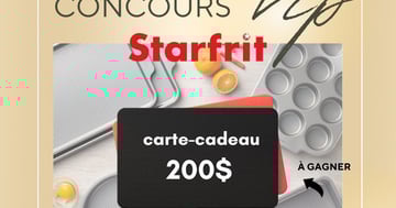 Concours Gagnez une carte cadeau virtuelle Starfrit d'une valeur de 200$!