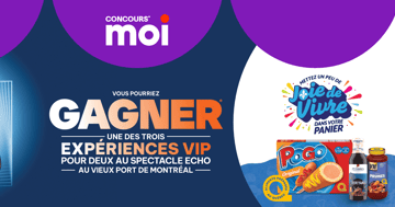 Concours Gagnez l'une des trois expériences VIP pour deux personnes au spectacle Cirque du soleil Echo!