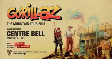 Concours Gagnez deux billets pour Gorillaz au Centre Bell le 3 octobre 2026!
