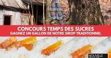 Concours Gagnez un gallon de sirop d'érable pur!