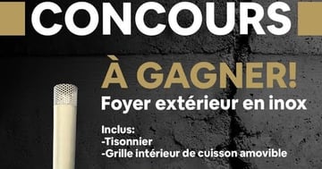 Concours Gagnez un foyez extérieur en Inox!