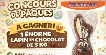 Concours Gagnez un lapin en chocolat de 3 Kg!