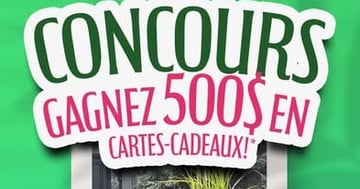 Concours Gagnez l'une des cinq cartes cadeaux de 100$!