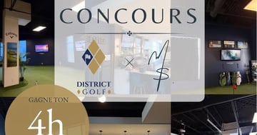 Concours Gagnez 4 heures de Simulateur au District du golf!