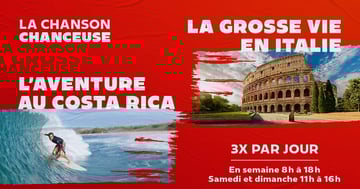 Concours CKOI 96,9 - Gagnez un voyage pour 2 au Costa Rica ou en Italie!