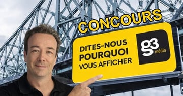 Concours Gagnez 1 semaine sur 5 panneaux g3 média