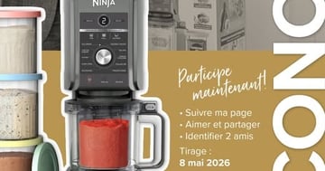 Concours Gagnez une Ninja Creami, deluxe sorbetière 11 en 1!