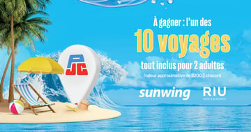 Concours Jean Coutu Gagnez l’un des dix voyages au soleil pour deux adultes!