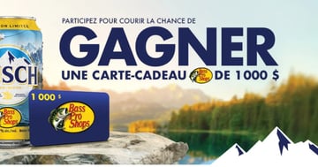 Concours Gagnez une carte-cadeau Bass pro Shops de 1000$!