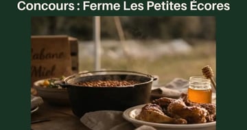 Concours Gagnez 4 billets (2 adultes et 2 enfants) pour découvrir la cabane à miel à la Ferme Les Petites Écores du 21 juin!