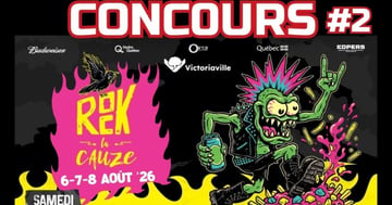 Concours Gagnez 1 passeport pour festival Rock la Cauze!