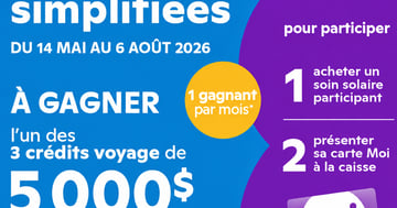 Concours Brunet Gagnez l'un des 3 crédits voyage de 5000$!