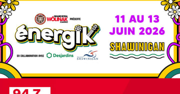 Concours 94,7 Rouge FM Gagnez votre paire de billets pour le Festival Énergik!