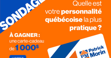 Concours Gagnez une carte-cadeau Patrick Morin de 1000$!