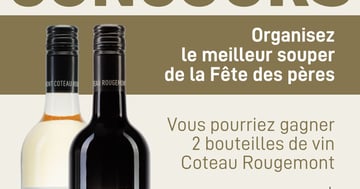Concours Gagnez une bouteille de versant blanc une bouteille de versant rouge et un certificat-cadeau de 30$ chez Les Viandes du Ruisseau!