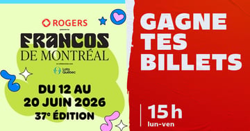 Concours CKOI 96,9 Gagnez vos billets pour les Francos de Montréal!