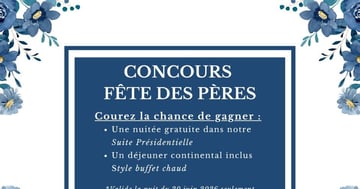 Concours Gagnez une nuitée dans la suite présidentiel à l'Hôtel des Eskers!