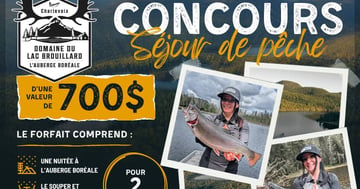 Concours Gagnez un séjour de pêche!