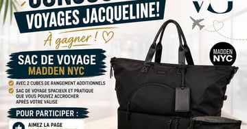Concours Gagnez un sac de voyage Madden NYC, incluant 2 cubes de rangement additionnels!