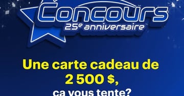 Concours Gagnez l'une des deux cartes-cadeaux Best Buy de 2500$!