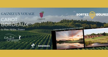Concours Gagnez un séjour de golf exceptionnel pour deux personnes à Cabot Bordeaux, en France!