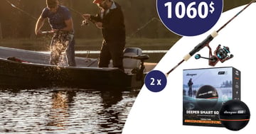 Concours Gagnez un sonar Deeper Pro+ 2 ET deux ensembles de cannes!