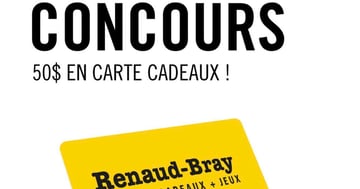 Concours Gagnez une carte-cadeau Renaud-Bray de 50$!