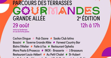 Concours Gagnez un parcours des terrasses gourmandes Grande Allée!