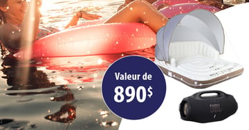 Concours Gagnez un haut-parleur JBL Boombox 3 ET une île flottante gonflable!