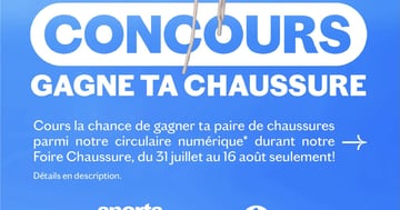 Concours Gagnez une paire de chaussure!