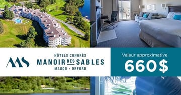 Concours Gagnez un séjour pour deux personnes au Manoir des Sables!