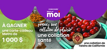 Concours Metro - Gagnez une carte-cadeau de 1000$!