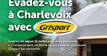 Concours Gagnez un forfait de 2 nuits au Nørdika Charlevoix et 2 paires de chaussures ou bottes Grisport Canada