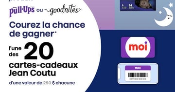 Concours Jean-Coutu - Gagnez l’une des 20 cartes-cadeaux Jean Coutu d’une valeur de 250$!