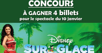 Concours Gagnez 4 billets pour le spectacle Disney sur Glace : Un Monde Magique !