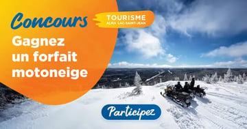 Concours Tourisme Alma Lac-Saint-Jean - Gagnez un forfait motoneige à Alma Lac Saint-Jean!