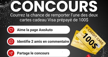 Concours Gagnez l'une des deux cartes prépayées d'une valeur de 100.00$ chacune!