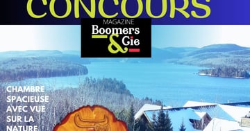 Concours Boomers & Cie - Gagnez  un certificat cadeau d’une nuitée pour 2 personnes à Hôtel et GEOS Spa Sacacomie en Mauricie!