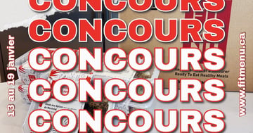 Concours Fitmenu - Gagnez l'une des 3 boites de 12 repas!