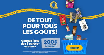 Concours Aliments du Québec - Gagnez l'une des 5 cartes-cadeaux d'épicerie de 200$!