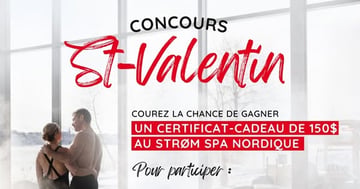 Concours Gagnez un certificat-cadeau de 150$ au Strøm spa nordique!