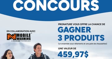 Concours Pronature - Gagnez un ensemble d'une valeur de 459,97$!