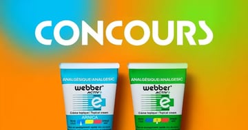 Concours WEBBERActiv+ - 5 gagnants auront la chance de remporter 2 crèmes analgésiques!