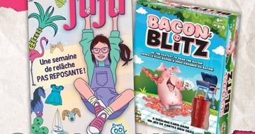 Concours Gagnez un exemplaire du roman Juju ET le jeu de société familial Bacon Blizt de Gladius!