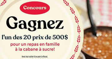 Concours Printemps Gourmand – La Récolte de St-Méthode!