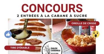Concours Gagnez 2 entrées à l'érabliere Charbonneau!
