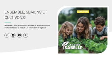 Concours Du jardin dans ma vie - Gagnez un crédit d’achat de 1 000 $ en produits Les Sols Isabelle et végétaux!