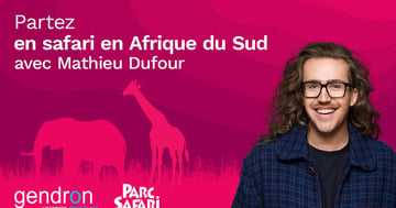 Concours Rythme FM 105,7 - Trouvez Mathieu Dufour dans la savane pour gagner votre Safari en Afrique du sud !