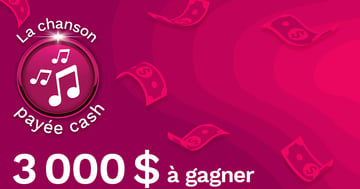 Concours Rythme FM 93.7 - 98.1 - 3 000$ à gagner avec La chanson payée cash!