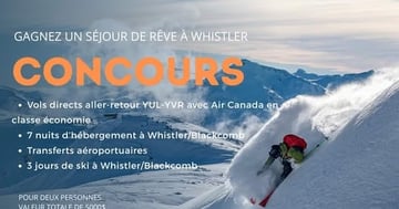 Concours Sportvac Voyages - Gagnez un séjour pour deux à Whistler!